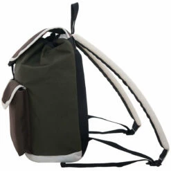 Manhattan Portage Army Duck Beekman Backpack (SM) -LEXINGTON LUGGAGE Sales 1221ARMYD MUL SIDE