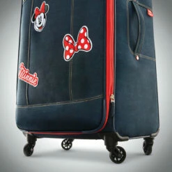 American Tourister Disney Minnie Denim Krush 21" Spinner -LEXINGTON LUGGAGE Sales 1261201255 19Spin 6 Wheels