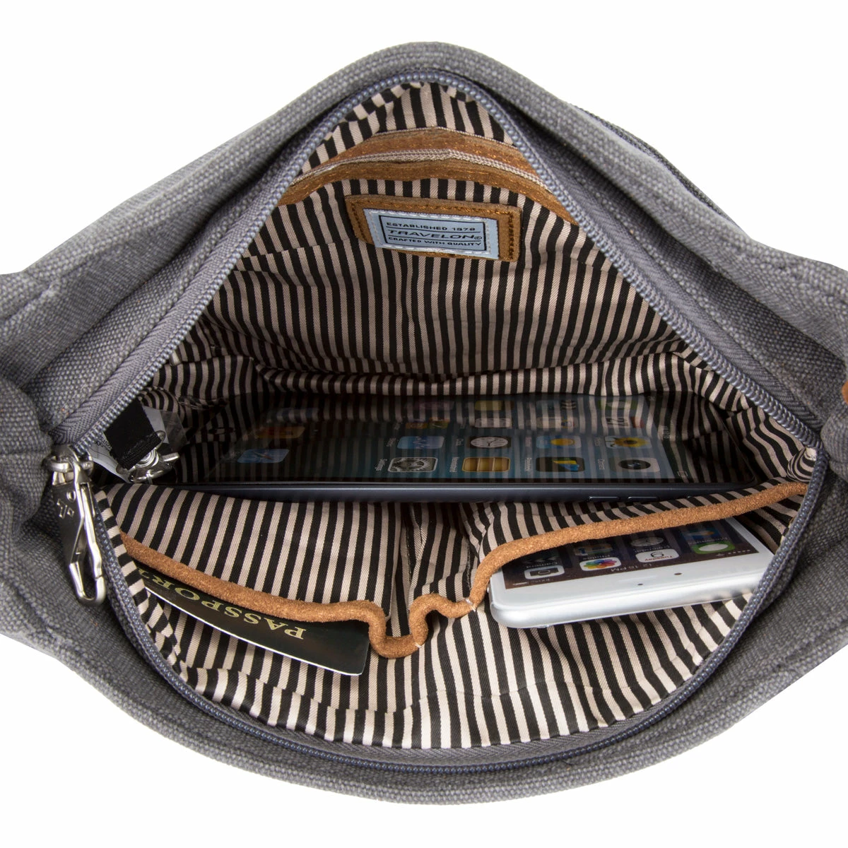 Travelon Anti-Theft Heritage Hobo Bag 6 Travelon Anti-Theft Heritage Hobo Bag - Image 4