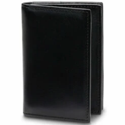 Bosca Nappa Vitello Gusset 2 Pocket Card Case W/ID - RFID