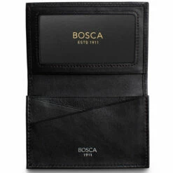 Bosca Nappa Vitello Gusset 2 Pocket Card Case W/ID - RFID -LEXINGTON LUGGAGE Sales 449 100 4