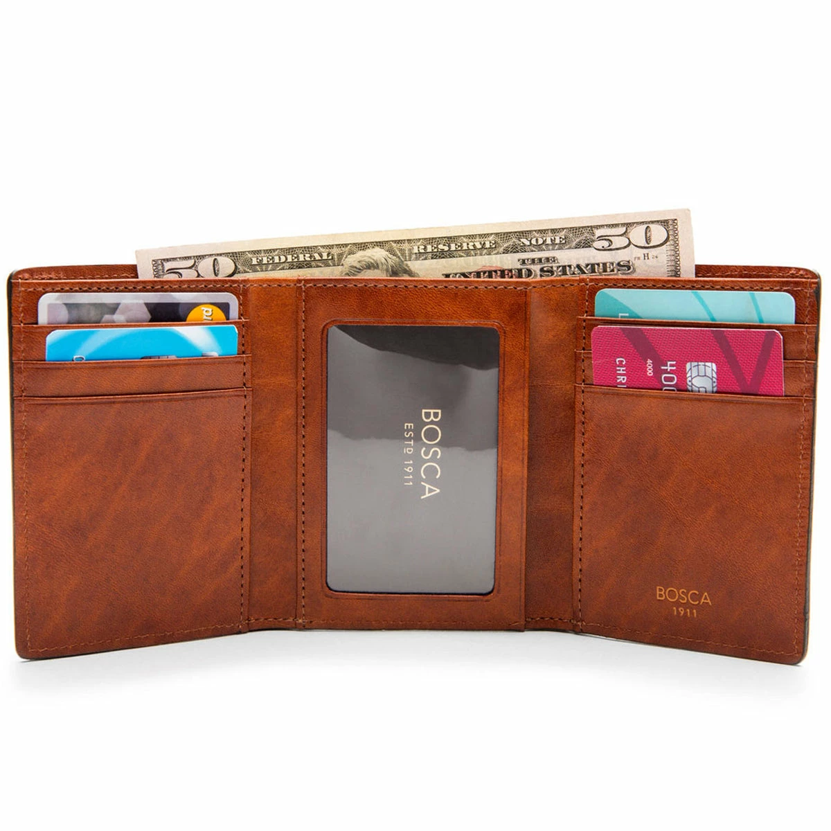 Bosca Dolce Double ID Trifold - RFID 6 Bosca Dolce Double ID Trifold - RFID - Image 4