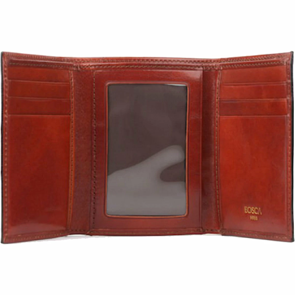 Bosca Old Leather Double ID Trifold - RFID 8 Bosca Old Leather Double ID Trifold - RFID - Image 6