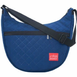 Manhattan Portage Quilted Nolita Shoulder Bag -LEXINGTON LUGGAGE Sales 6056QLT NVY FRONT