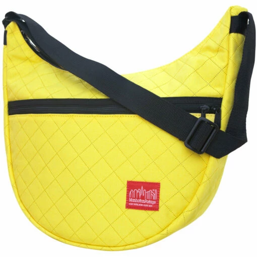 Manhattan Portage Quilted Nolita Shoulder Bag -LEXINGTON LUGGAGE Sales 6056QLT YEL ANGLE