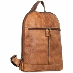Jack Georges Buffed Small Convertible Backpack/Crossbody 6133 -LEXINGTON LUGGAGE Sales 6133 tan lf 3qtr