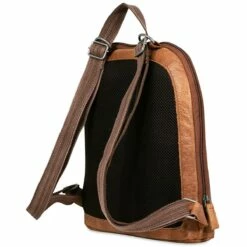 Jack Georges Buffed Small Convertible Backpack/Crossbody 6133 -LEXINGTON LUGGAGE Sales 6133 tan rb 3qtr