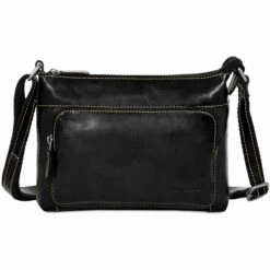 Jack Georges Voyager Mini City Crossbody 7810 8 Jack Georges Voyager Mini City Crossbody 7810 -LEXINGTON LUGGAGE Sales 7810blk front
