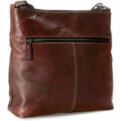 Jack Georges Voyager Zippered Crossbody HoBo Bag 7832 -LEXINGTON LUGGAGE Sales 7832brn lb qtr