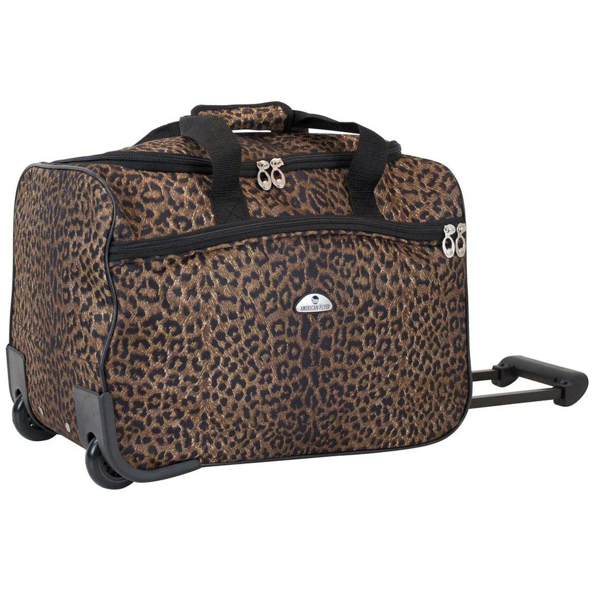 American Flyer Animal Print 5-Piece Spinner Luggage Set 6 American Flyer Animal Print 5-Piece Spinner Luggage Set - Image 4