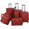 American Flyer Fleur De Lis 5-Piece Spinner Luggage Set 2 American Flyer Fleur De Lis 5-Piece Spinner Luggage Set -LEXINGTON LUGGAGE Sales 85700 5 RED