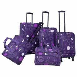 American Flyer Fireworks 5-Piece Spinner Luggage Set