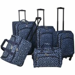 American Flyer Astor Collection 5-Piece Spinner Luggage Set -LEXINGTON LUGGAGE Sales 95100 5 BLU