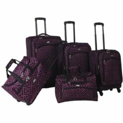 American Flyer Astor Collection 5-Piece Spinner Luggage Set