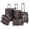 American Flyer Camo Green 5-Piece Spinner Luggage Set -LEXINGTON LUGGAGE Sales 95400 5 CGRN