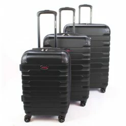 American Flyer Mina 3-Piece Hardside Spinner Luggage Set -LEXINGTON LUGGAGE Sales AF142 ST3 BLK 1 scaled 1