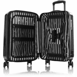 Heys Black Leopard 21" Fashion Spinner -LEXINGTON LUGGAGE Sales BlackLeopard 21 open 1500x1500 57e654bb e5d4 4a45 81c4 a8f1525ee72e