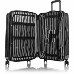 Heys Black Leopard 26" Fashion Spinner -LEXINGTON LUGGAGE Sales BlackLeopard 26 open 1500x1500 473944e0 621d 4849 a3b6 db0a481ca5d0