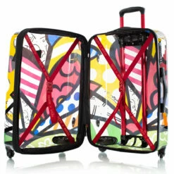 Britto A New Day TRANSPARENT 26" Expandable Spinner -LEXINGTON LUGGAGE Sales Britto Transparent ANewDay 26 open 1500x1500 110078ea f495 4fd2 9ccb 093b84c82bc8