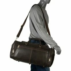 LeDonne Leather Distressed Overnighter Duffel -LEXINGTON LUGGAGE Sales DS 504 42328.1579391978