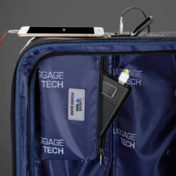 Luggage Tech Nile SMART LUGGAGE 20" Carry On Spinner -LEXINGTON LUGGAGE Sales Luggage Tech USB Port Pocket 1024x1024 2x 67b90066 8eca 411f 9c21 c371b91b9c22