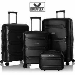 Heys Milos 4 Piece Expandable Spinner Set -LEXINGTON LUGGAGE Sales Milos 4pcSet black expandable Icon 1500x1500 16315f0e d548 496f b902 ff94f9a79e9e
