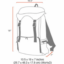 Manhattan Portage Hiker Backpack 3 -LEXINGTON LUGGAGE Sales Sizechart2103CD