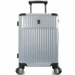 Heys TEKNO 21" Carry On Spinner -LEXINGTON LUGGAGE Sales Tekno 21 front silver 1500x1500 bcbc1458 41f1 49f8 95b0 f741388b5145