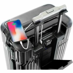 Heys TEKNO 21" Carry On Spinner -LEXINGTON LUGGAGE Sales Tekno 21 phonecharge black 1500x1500 c41c9a47 ac4f 4567 b542 50cfe2b7e409