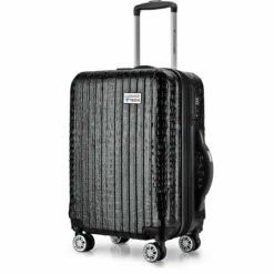 Luggage Tech Nile SMART LUGGAGE 20" Carry On Spinner -LEXINGTON LUGGAGE Sales The Nile Collection Black Front Angle 1024x1024 2x 7f9719d8 6d53 4704 a359 e60d81d0b759