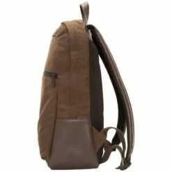 Manhattan Portage Waxed Nylon Woodhaven Backpack -LEXINGTON LUGGAGE Sales tk 225 wn dbr side